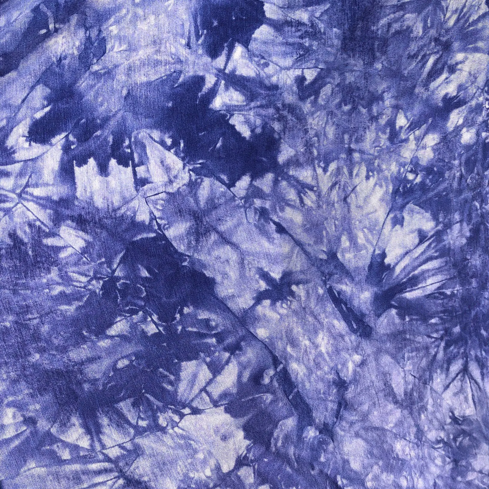 60” Bamboo 4-Way Stretch with Spandex Dark Purple Tie Dye Tie Dyed Apparel Jersey Knit Fabric By the Yard