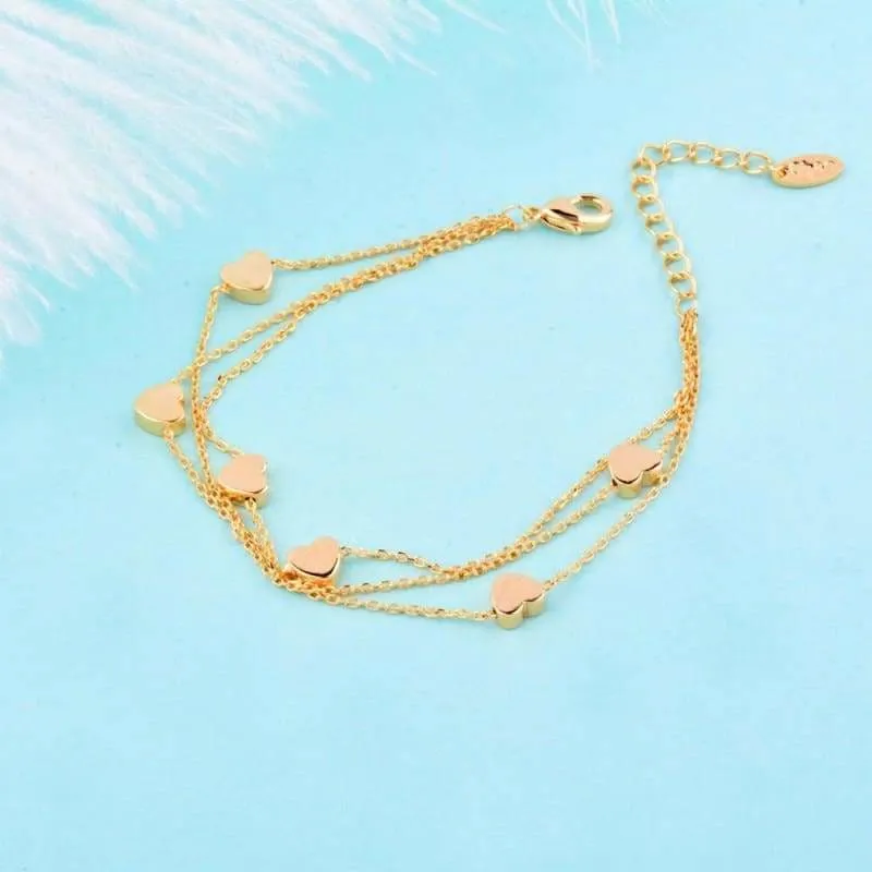 Charm Star 3 Layer Chain Bracelet