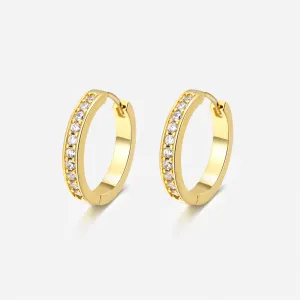 Cynthia Crystal Hoop Earrings