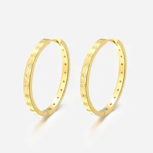 Dovie Crystal Hoop Earrings