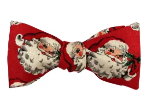 Festive Vintage Santa Bow Tie