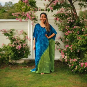 K0937- Shibori Tie Dye Kaftan