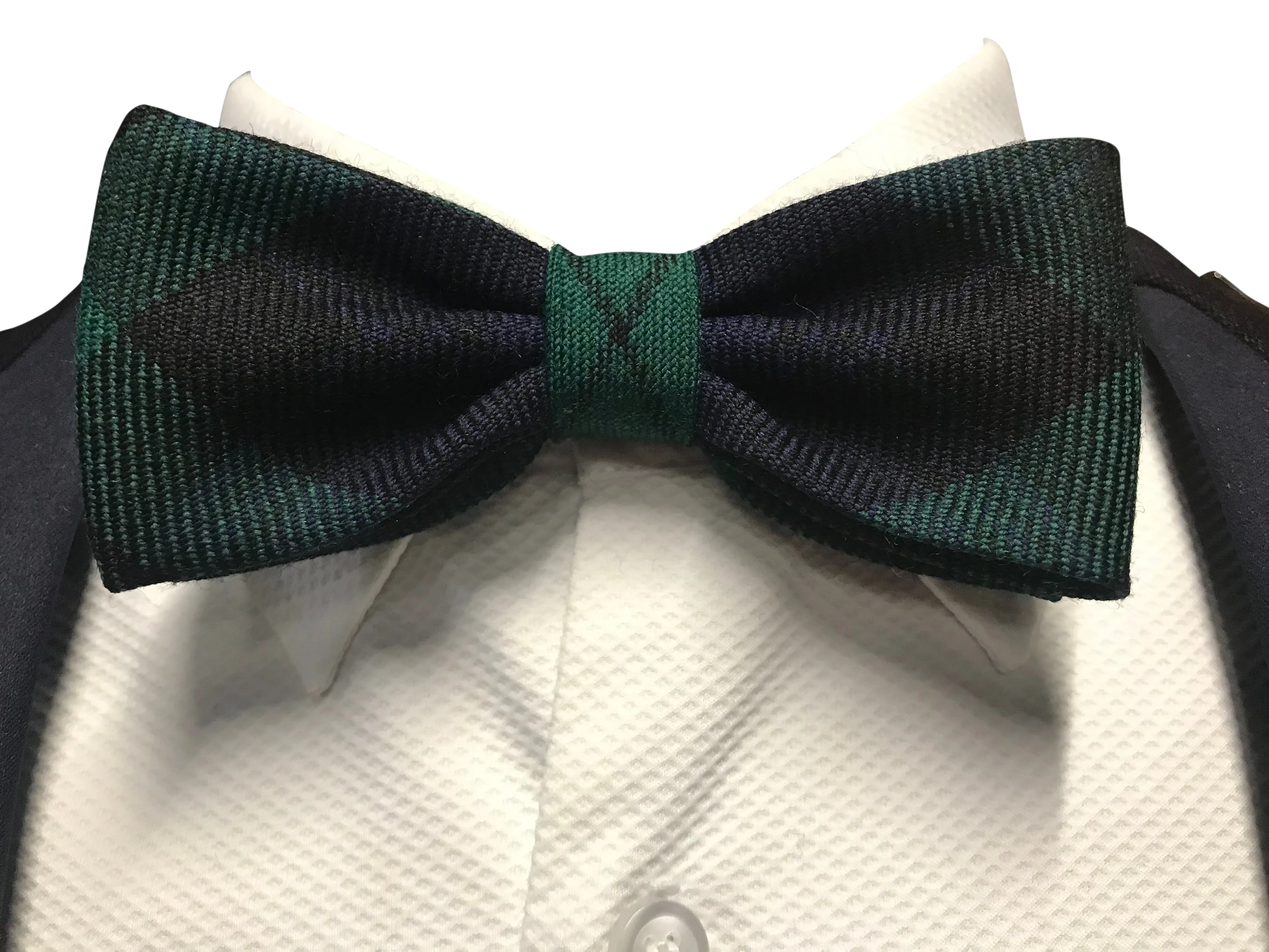 Shilling & Fitz Tailored Black Watch Tartan Bow Tie