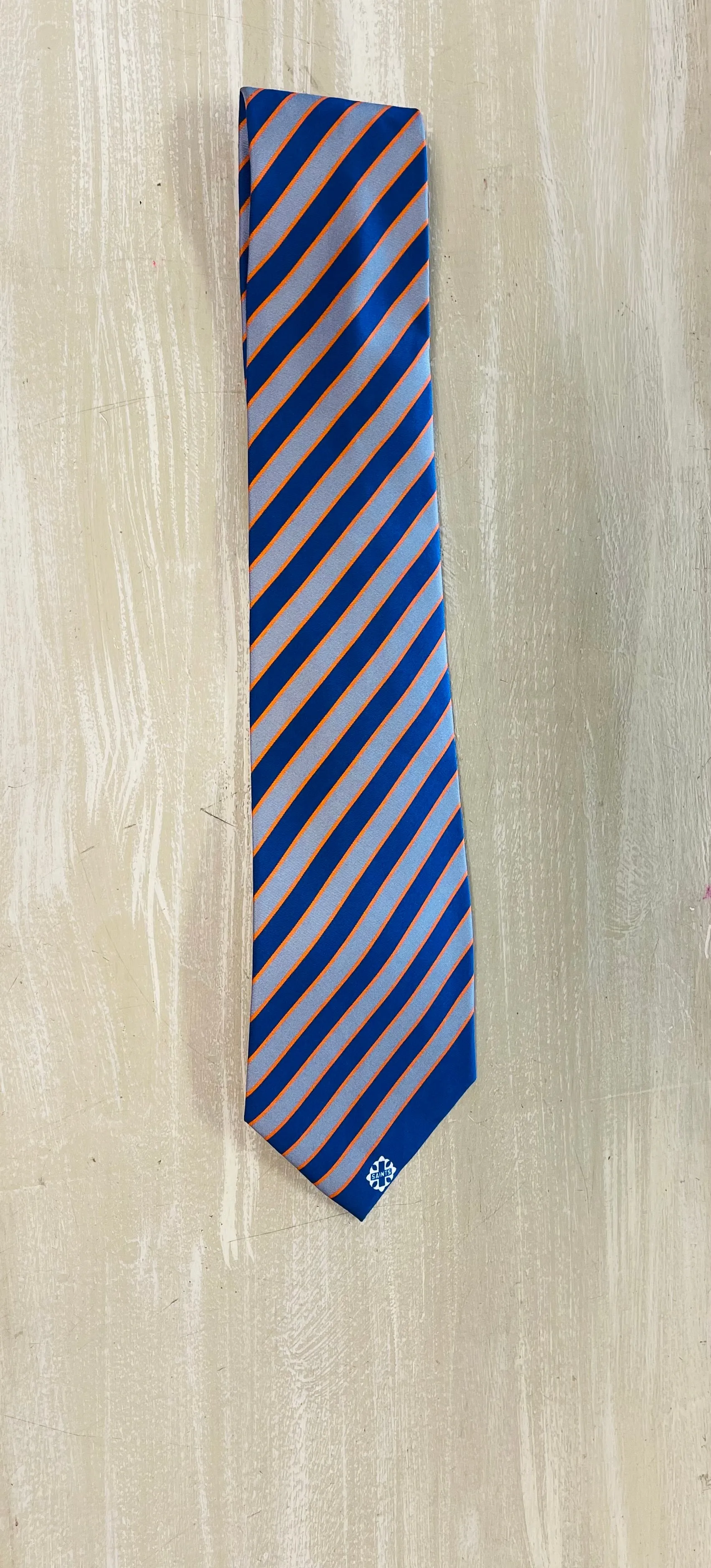 SLC Striped Logo Tie