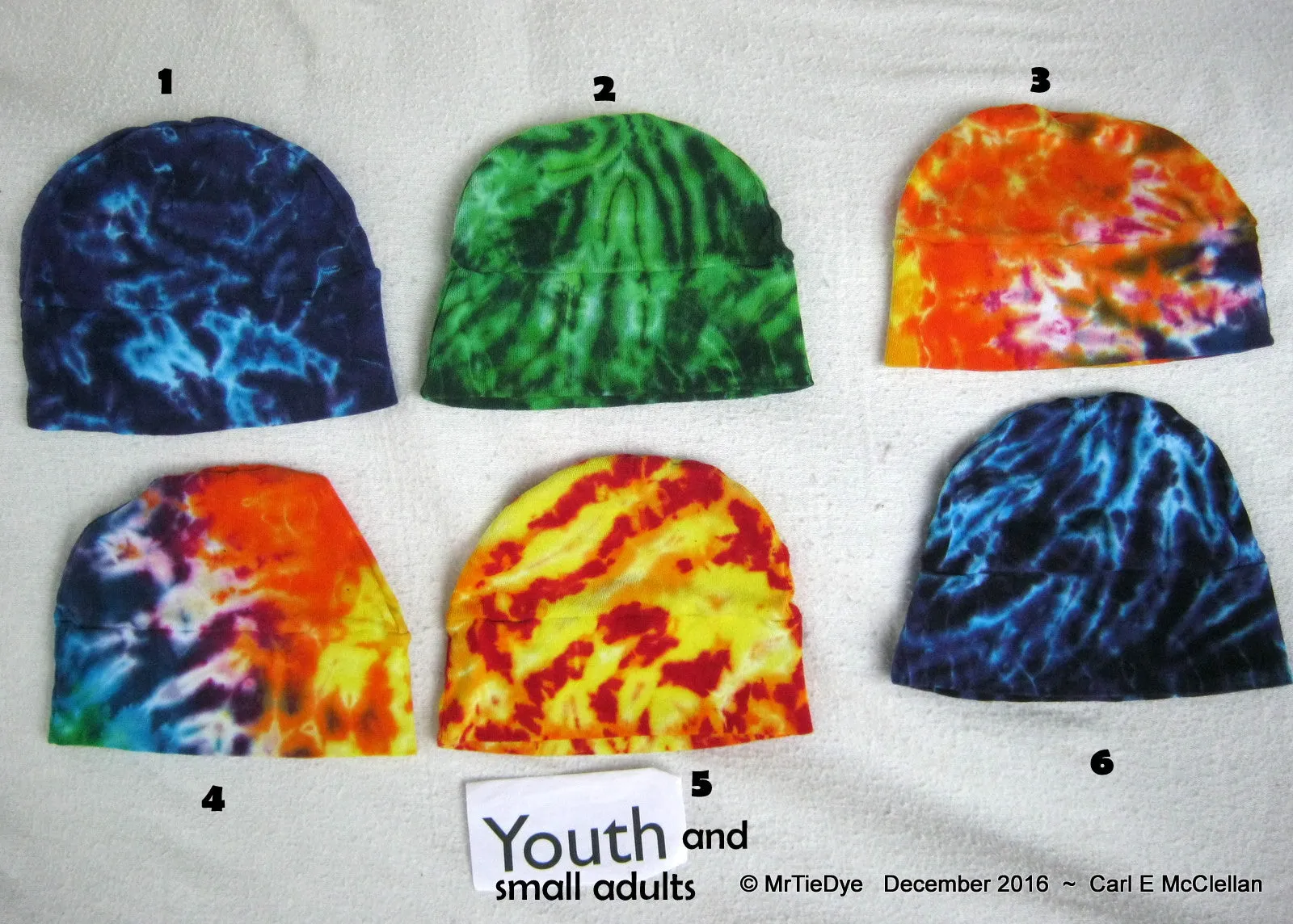 Youth Tie-Dye Beanie Cap      #5